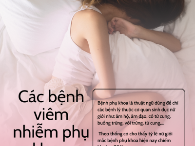 CÁC BỆNH VIÊM NHIỄM PHỤ KHOA THƯỜNG GẶP Ở PHỤ NỮ 